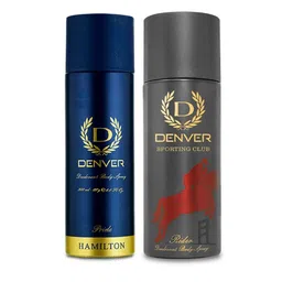 Denver Men Set of Hamilton Pride & Sporting Club Rider Deodorant Body Sprays-200ml each-3