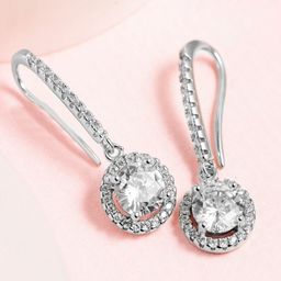 Zavya Rhodium-Plated Silver-Toned 925 Sterling Silver Earrings-14