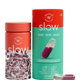 Wellbeing Nutrition Slow Hair Skin Nails Omega 3 For Hair Growth & Repair - 60 Capsules-70