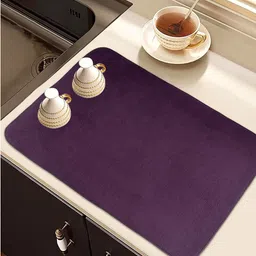 Kuber Industries Blue 3 Pieces Self Drying Microfiber Kitchen Table Placemats-79