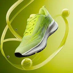 HRX by Hrithik Roshan Men Mesh HRXPG7-2CBlack Regular Running Non-Marking Shoes-1