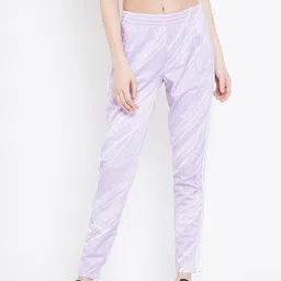 ADIDAS Originals Women Lavender & White Printed SST Track Pants-image-39