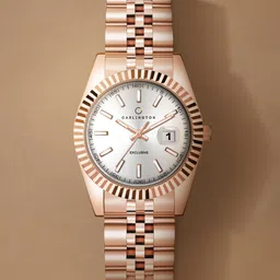 CARLINGTON Unisex Embellished Dial Bracelet Style Straps Analogue Watch Exclusive CT 8811-4