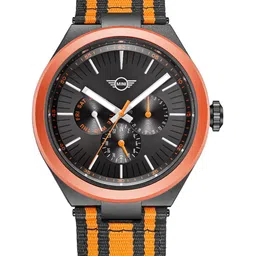 MINI Cooper Unisex Ocean Upcycle Round & Synthetic Straps Analogue Watch WTMIN161701QN-24