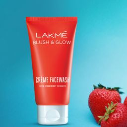 Lakme Blush & Glow Strawberry Creme Face Wash With Strawberry Extract 50 g-21