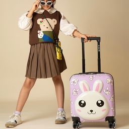 Nasher Miles Kids Tic Tac Toe 360-Degree Rotation Hard-Sided Cabin Trolley Bag 44 cm-41