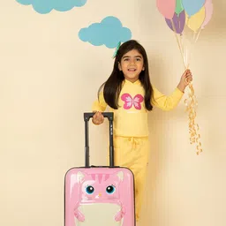Nasher Miles Kids Tic Tac Toe 360-Degree Rotation Hard-Sided Cabin Trolley Bag 44 cm-34