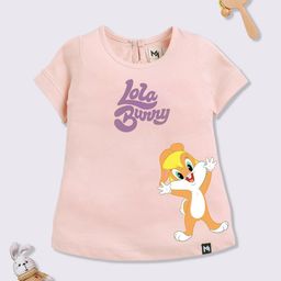 YK X Minute Mirth Infant Girls Bugs Bunny Printed Pure Cotton T-shirt Dress-image-87
