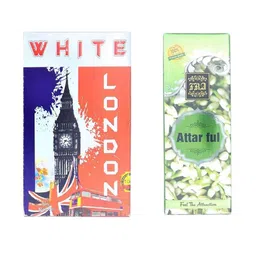 RAVIOUR LIFESTYLE Set Of 2 White London & Attar Full Alcohol-free Attar- 8 ml Each-0