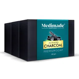 Medimade Set of 3 Unisex Activated Bamboo Charcoal Premium Beauty Soap - 100 g Each-17