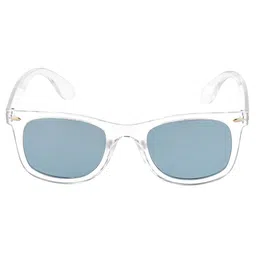 United Colors of Benetton Men Blue Lens & White Wayfarer Sunglasses with UV Protected Lens-picture-14