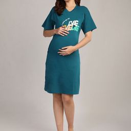 Duchess Women Loose Fit Maternity Mom T-Shirt Nightdress-image-80