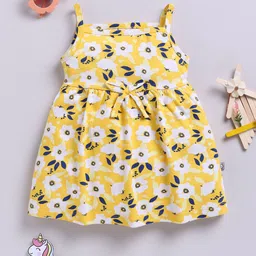 YK X Tinyo Infant Girls Floral Printed Cotton A-Line Dress-picture-14