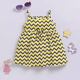 YK X Tinyo Infant Girls Chevron Printed Cotton A-Line Dress-39