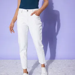 The Roadster Life Co. Women Pearl White Slim Fit Stretchable Glam Game Jeans-image-23