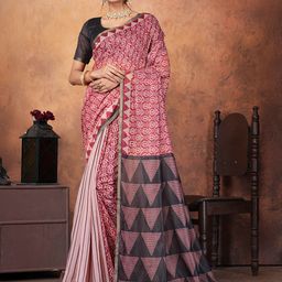 STAVA CREATION Ethnic Motifs Zari Pure Cotton Chanderi Saree-image-84