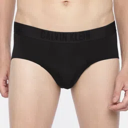 Calvin Klein Underwear Men Black Silky Solid Basic Brief NB1303001-49