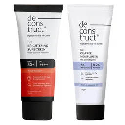 deconstruct Set of Oil-Free Moisturizer 50g & SPF50+ Brightening Sunscreen 50g-image-4