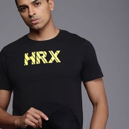 HRX by Hrithik Roshan Men Lifestyle Brand Logo Printed Pure Cotton T-shirt-image-37