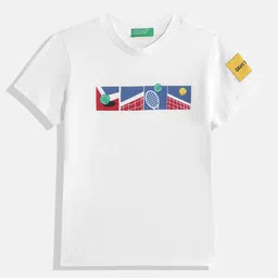 United Colors of Benetton Boys Pure Cotton Graphic Printed T-shirt-image-72