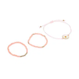 Carlton London Girls Pack Of 3 Enamelled Gold-Plated Bracelets-image-5