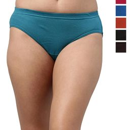 Feelings Pack Of 6 Assorted Cotton Mid-Rise Anti Microbial Basic Briefs-picture-22