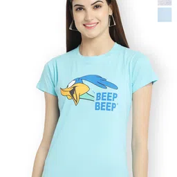 Fabflee Women Multicoloured 3 Printed Applique T-shirt-picture-9