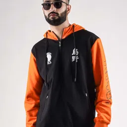 COMICSENSE Men Anime Haikyuu Printed Hooded Sweatshirt-picture-19