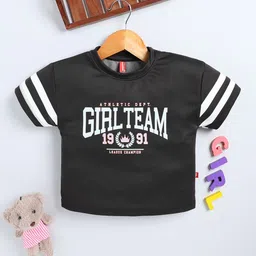 Here&Now X Game Begins Girls Typography Printed T-shirt-image-43