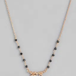 Anouk Rose Gold-Plated Zircon Mangalsutra-image-56