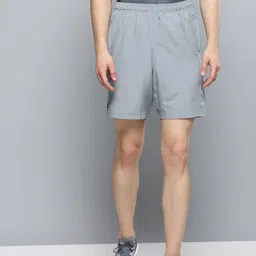 UNDER ARMOUR Men Grey Solid Woven Graphic Sports Shorts-picture-8