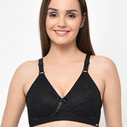 Da Intimo Black Lace Non-Wired Non Padded Everyday Bra DI-1272-image-34
