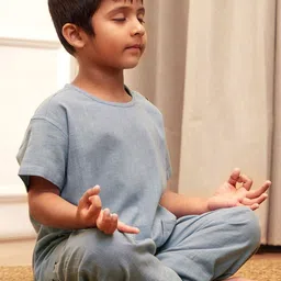 VASTRAMAY Boy Regular Pure Cotton Kurta with Trousers-image-96