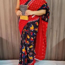 Pinkcity Trade World Multi Pure Cotton Printed Sarees-image-50