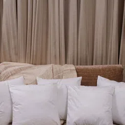 HOMEMONDE White Set of 5 Velvet Square Cushion Covers-15