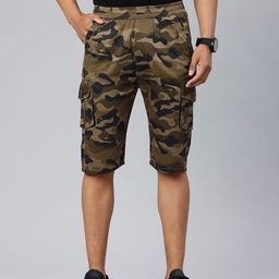 ADBUCKS Men Camouflage Printed Cargo Shorts-picture-17