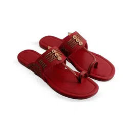 Aprajita Toor Women Ethnic One Toe Flats with Ethnic - Embellished-picture-25