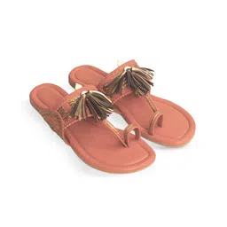 Aprajita Toor Women Ethnic One Toe Flats with Tassels-image-51