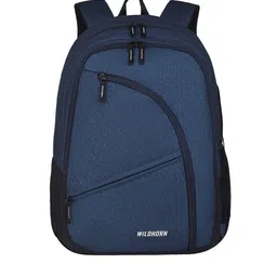WildHorn Unisex Blue Backpack with Compression Straps-image-36