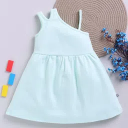 YK X Tinyo Girls One Shoulder Cotton Fit & Flare Dress-image-32