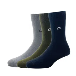 Peter England Men Set of 3 Calf-Length Assorted Socks-19