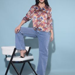Crimsoune Club Women Wide Leg Stretchable Cargo Jeans-image-56