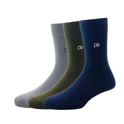 Peter England Men Set of 3 Calf-Length Assorted Socks-34