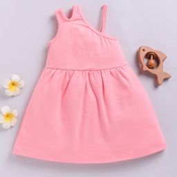 YK X Tinyo Girls One Shoulder Cotton Fit & Flare Dress-image-96
