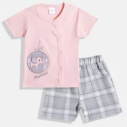 Moms Love Infant Boys Pure Cotton T-shirt with Shorts-image-82