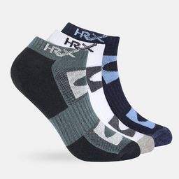 HRX by Hrithik Roshan Men Set of 3 Ankle Length Socks-34