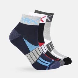 HRX by Hrithik Roshan Men Set of 3 Cotton Ankle Length Socks-16