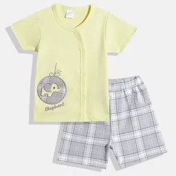 Moms Love Infant Boys Pure Cotton T-shirt with Shorts-image-22