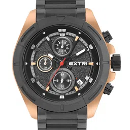 EXTRI Men Dial & Stainless Steel Bracelet Style Straps Analogue Watch X6074-E-19
