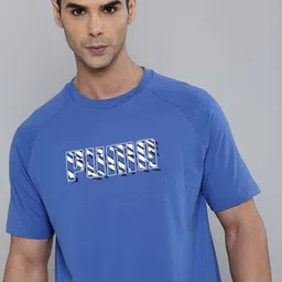 Puma Brand Logo Print Dyna-Mix Graphic Raglan Sleeves Regular Fit Knitted T-Shirt-picture-15